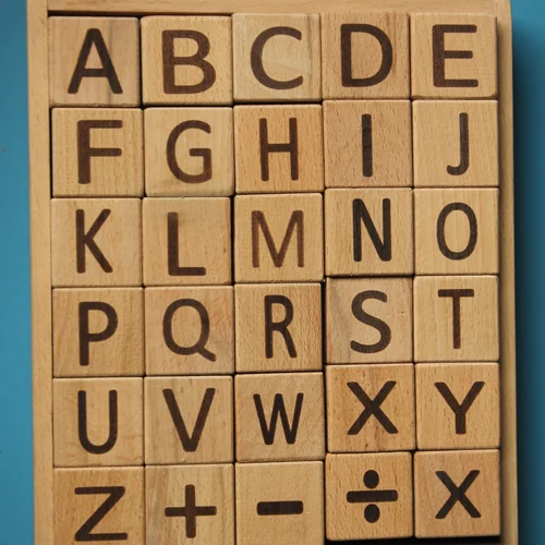 4 in 1 wooden education learning block game