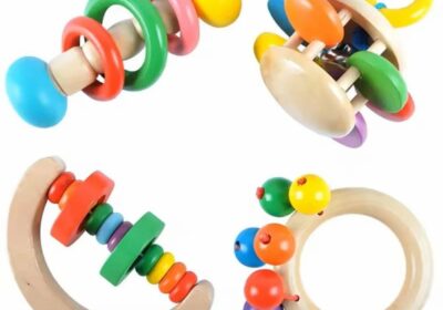 Wooden-Baby-Rattles-Teeth-Music-Instrument-Shaker-Set-Toy