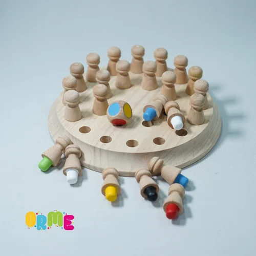 Wooden Memory Chess – BIG SIZE